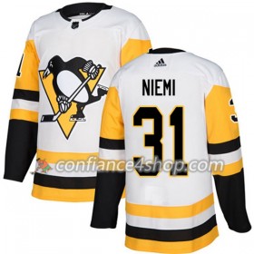 Adidas Maillot de Hockey Pittsburgh Penguins Antti Niemi 31 2017-2018 Blanc Authentic - Homme